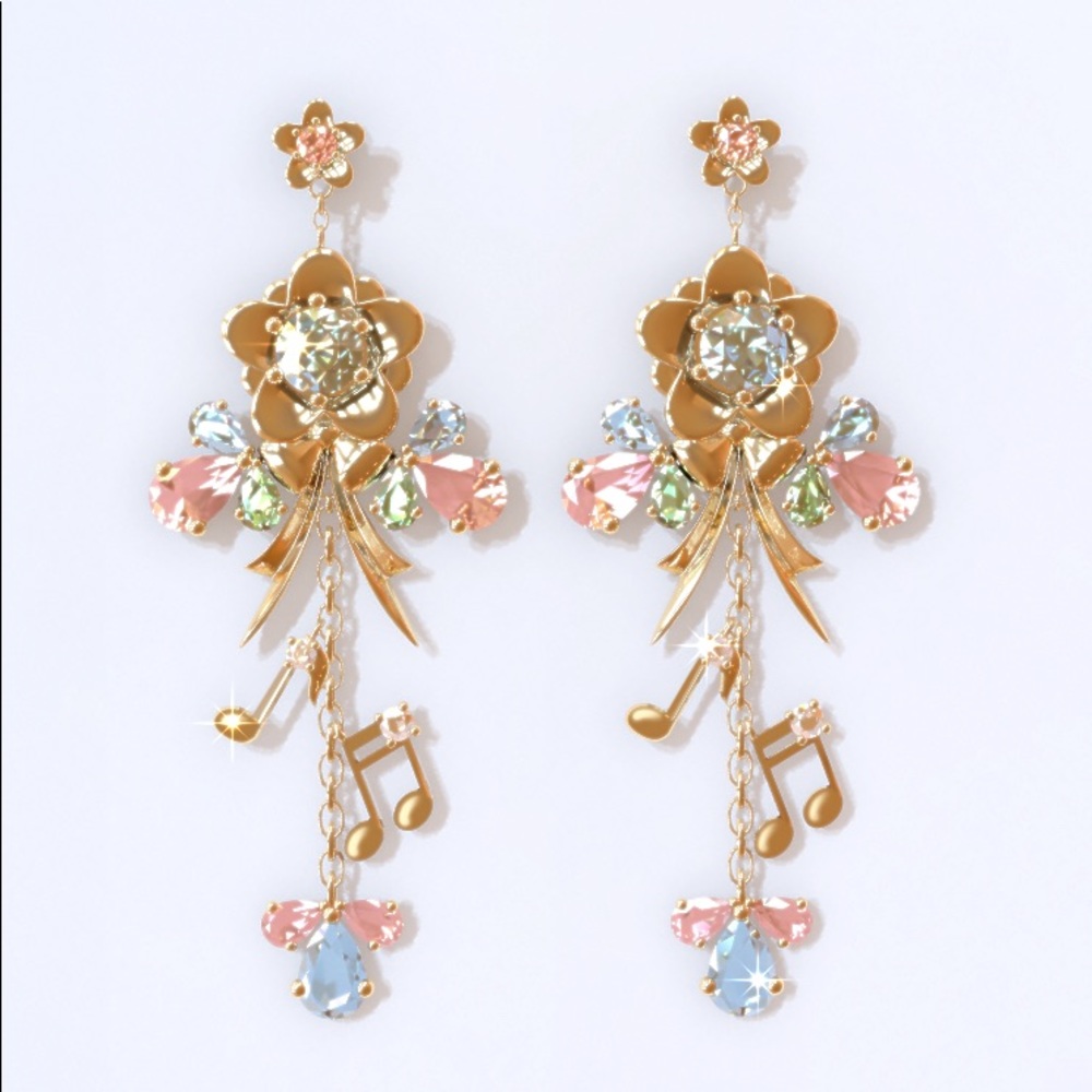 Bisoulovely Magical Mirai 2021 Hatsune Miku earrings BNWT
